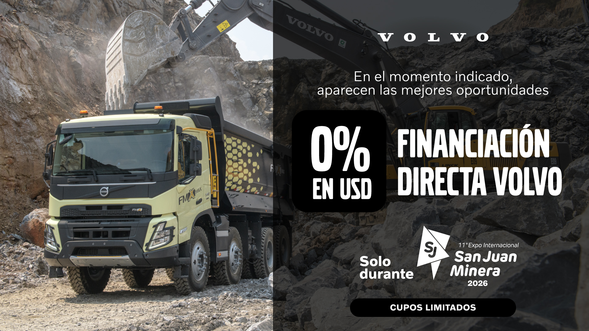 Volvo refuerza su apuesta por la minería en la Expo San Juan Minera 2026