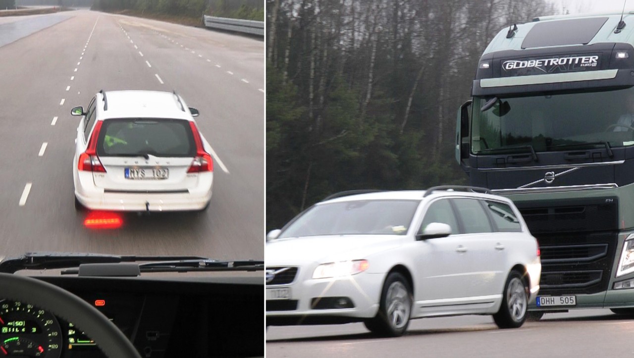 Demostración de la Advertencia de colisión del Volvo FH